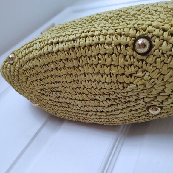 Michael Kors woven straw tote EUC - Picture 6 of 9